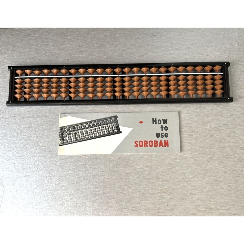 Japanese Abacus Tomoe Soroban 115 Beads 23 Rods X 5  NEW - Open Packet